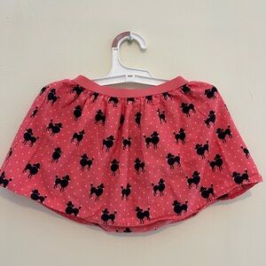 The Children's Place Pink Skirt with Black Dog Pattern size 2T